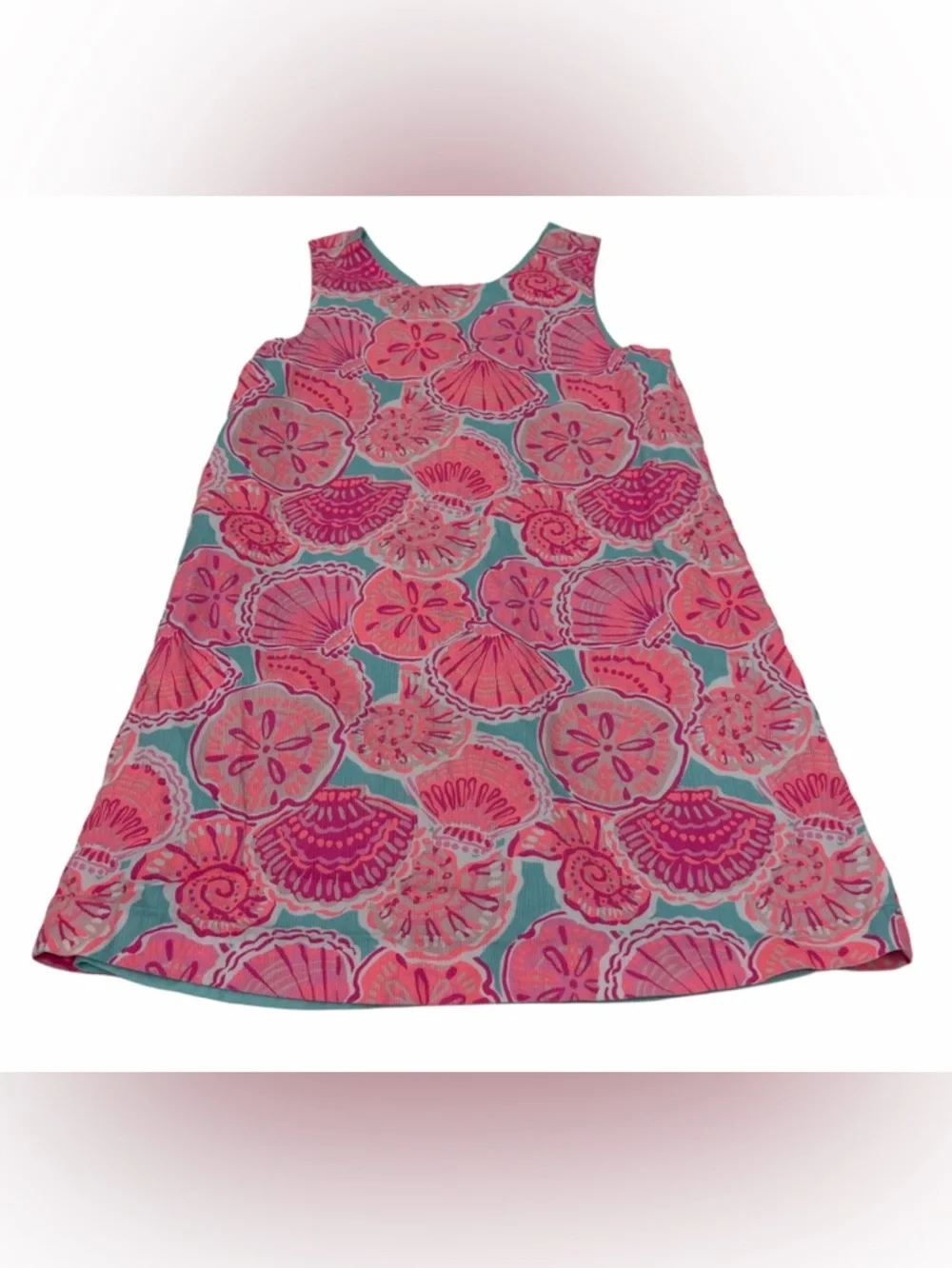 Tommy Bahama Girl Summer Dress Pink Seashells Print‎ Size 7